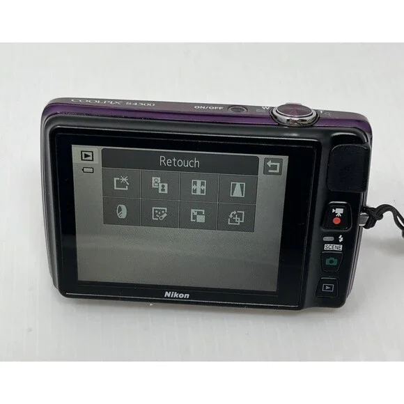 Nikon COOLPIX S4300 Plum Digital Camera Touch Screen‎ + Battery & Charger TESTED - Picture 10 of 15